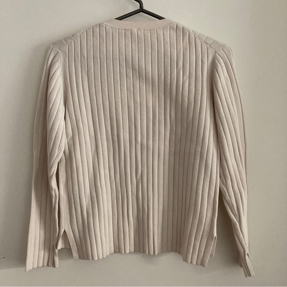 Cream Wide Rib Sweater - Picture 2 of 5